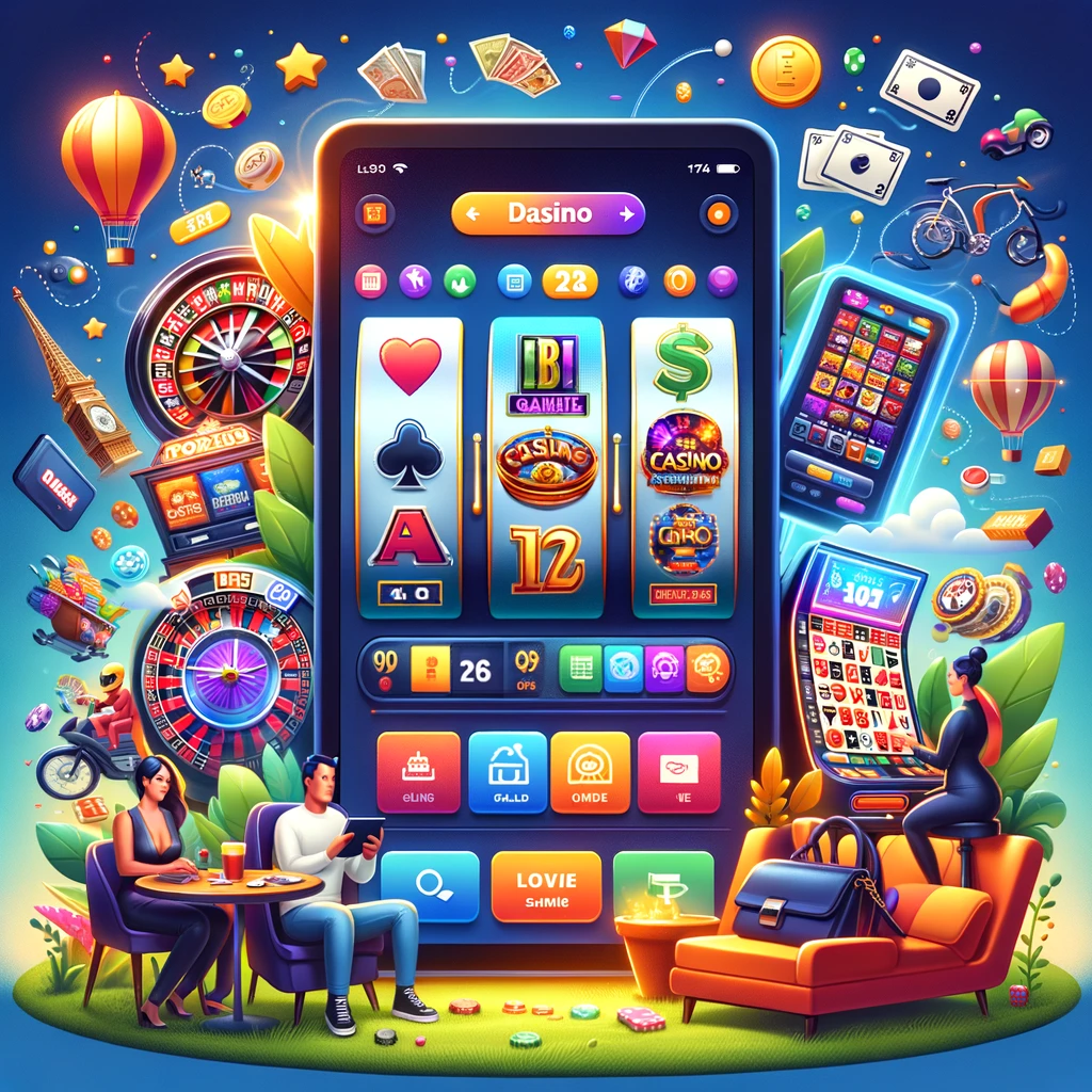 mobile online casino in smartphone